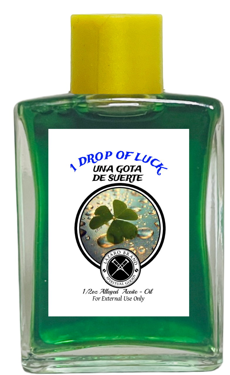 1 Drop Of Luck Una Gota De Suerte Spiritual Oil For Good Luck, Gambling, Betting, Lottery, ETC. (GREEN) 1/2 oz