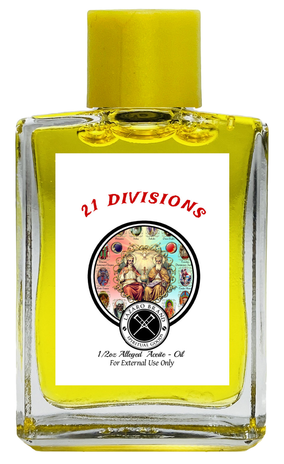 21 Divisions Spiritual Oil To Work With Spirits (YELLOW) 1/2 oz