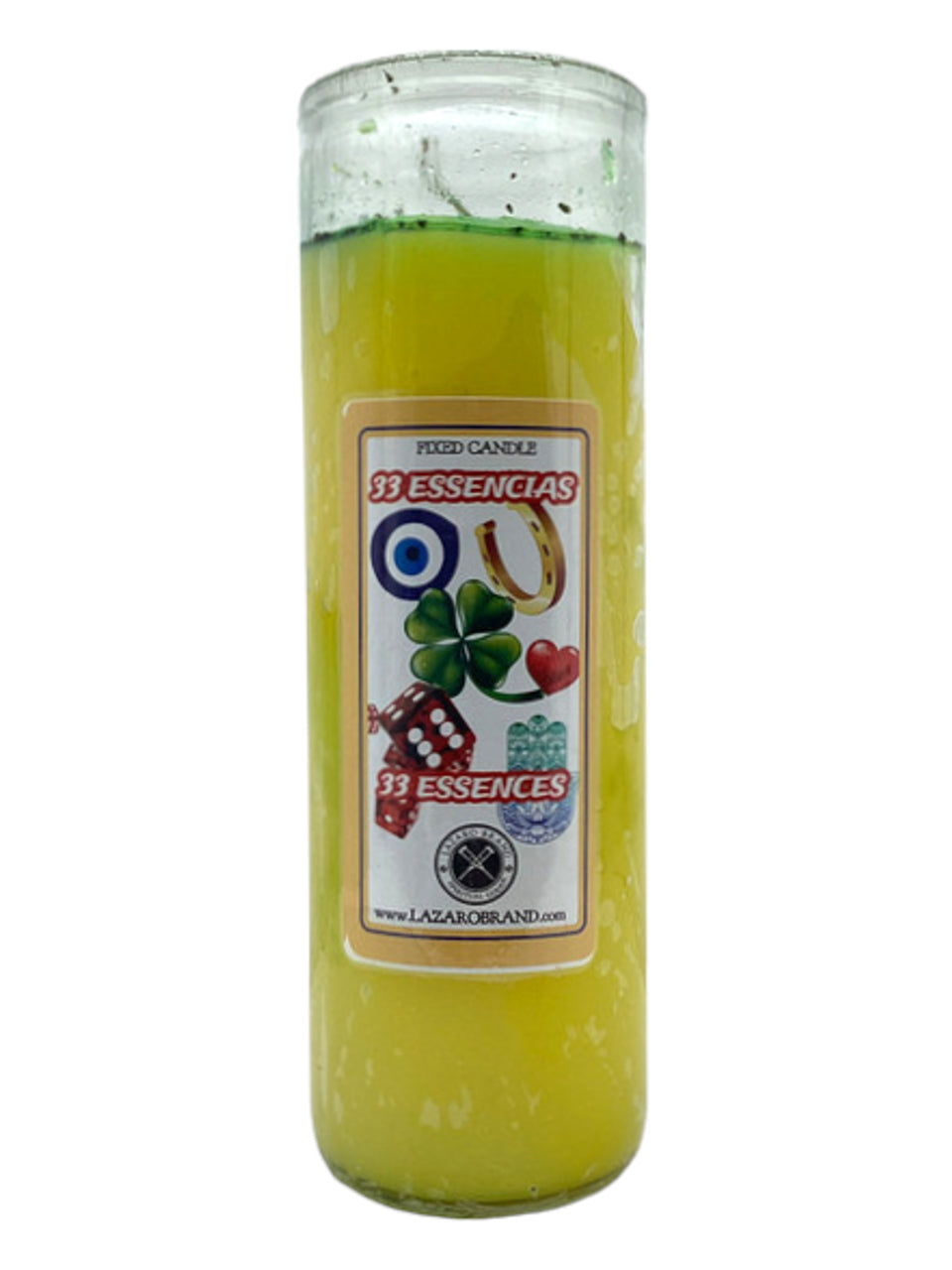 33 Essences 33 Essencias / 7 Day Candle / Attract Good Luck, Gambling, Open Road