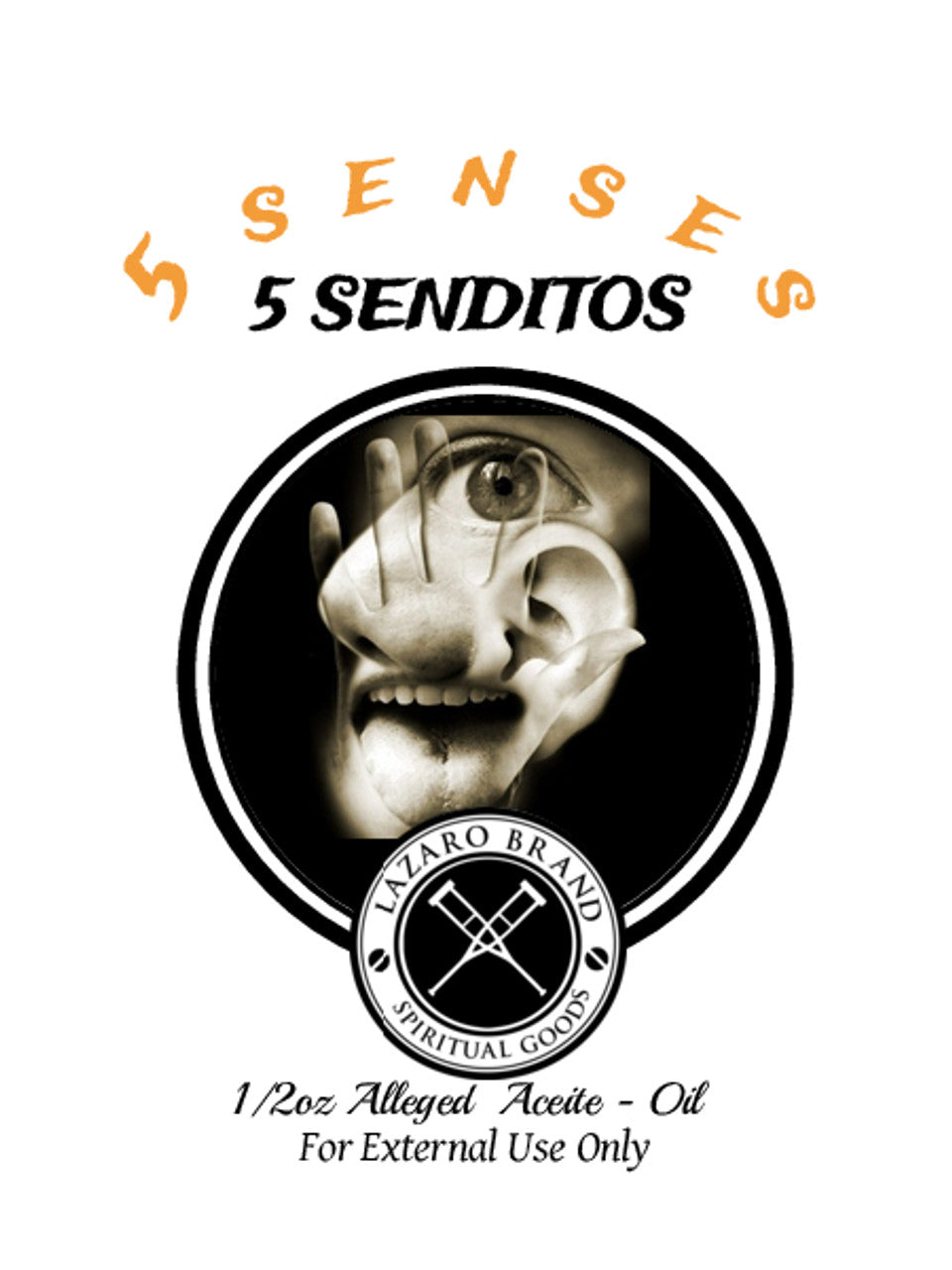 5 Senses 5 Sentidos Spiritual Oil To Control, Dominate, Power, ETC. (BROWN) 1/2 oz