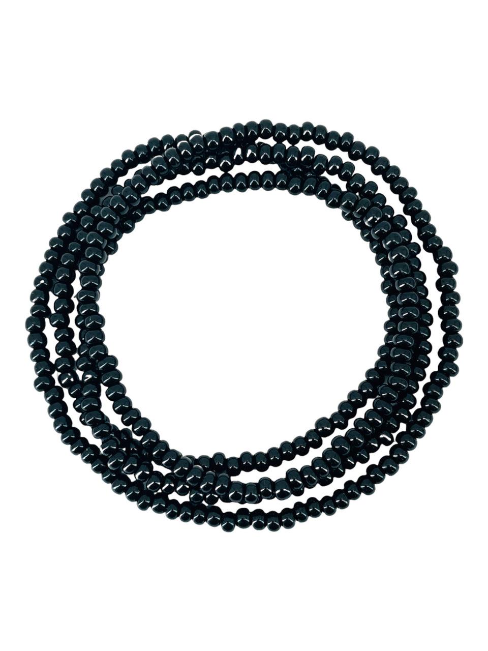 Black Eleke Bead 32" Spiritual Necklace
