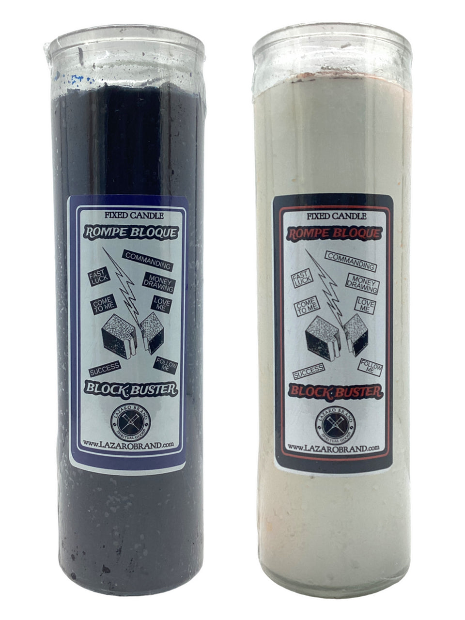 Blockbuster Black & Blockbuster White Dressed & Blessed 7 Day Prayer Candles / 2 Pack