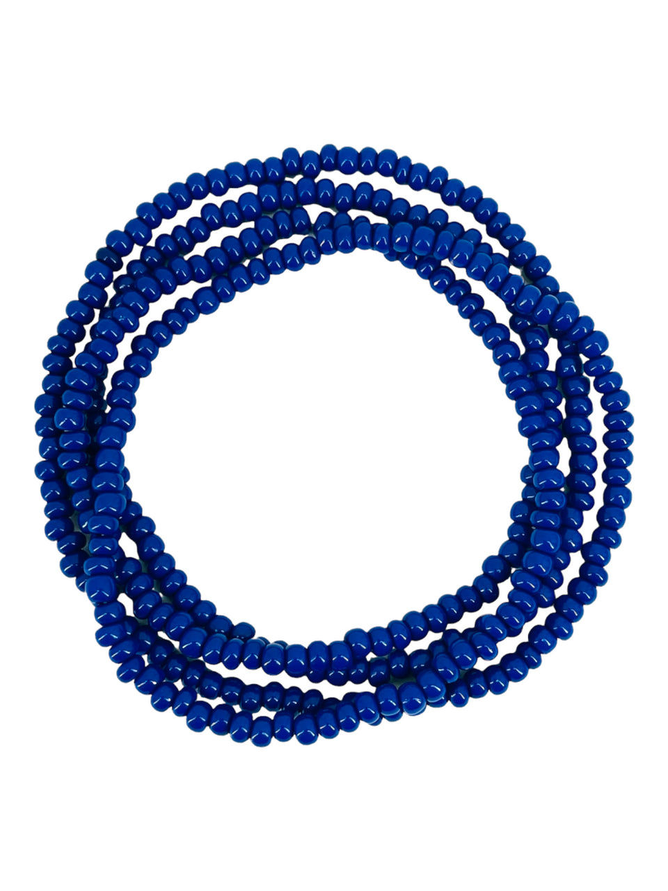 Blue Eleke Bead 32" Spiritual Necklace