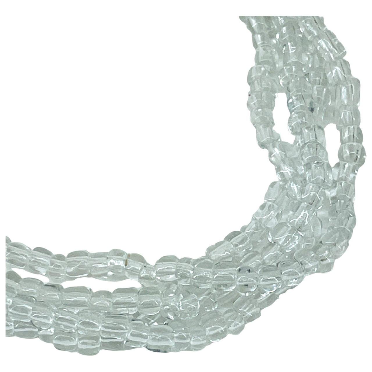 Clear Eleke Bead 32" Spiritual Necklace