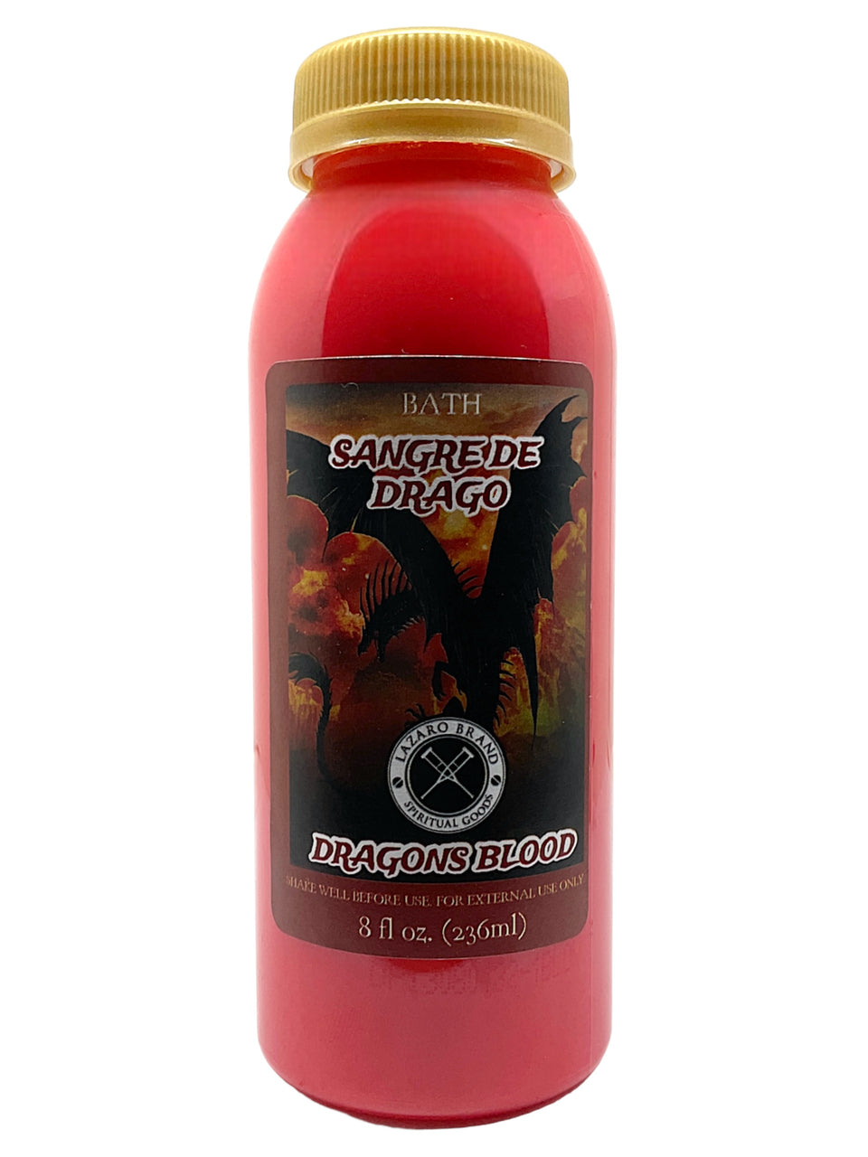 Dragons Blood Sangre De Drago Spiritual Bath Liquid: Ignite Your Inner Fire (8oz)