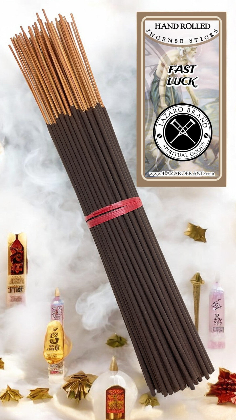 Fast Luck / Hand Rolled / Incense Sticks / 100 Pack / 11" / Elegance & Mystery / Attract Favorable Outcomes & Embrace the Unexpected