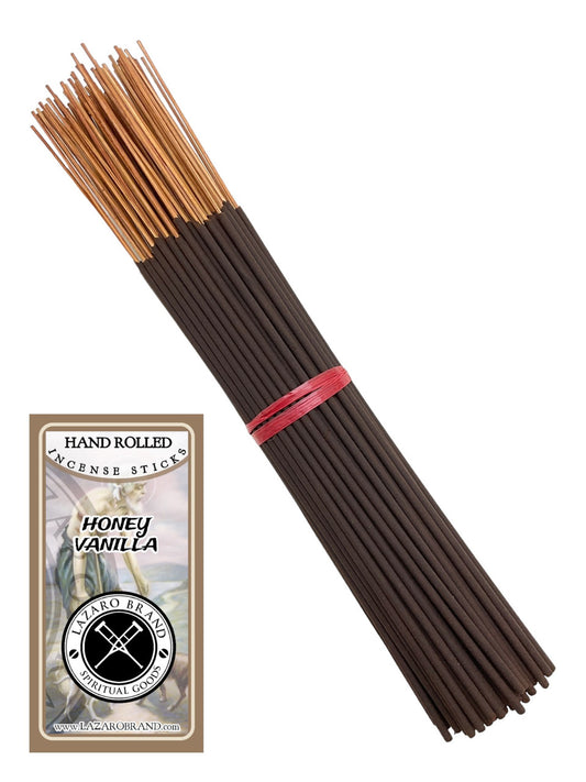 Honey Vanilla / Hand Rolled / Incense Sticks / 100 Pack / 11" / Peace & Harmony / Surround Yourself With Gentle Warmth & Sweet Tranquility