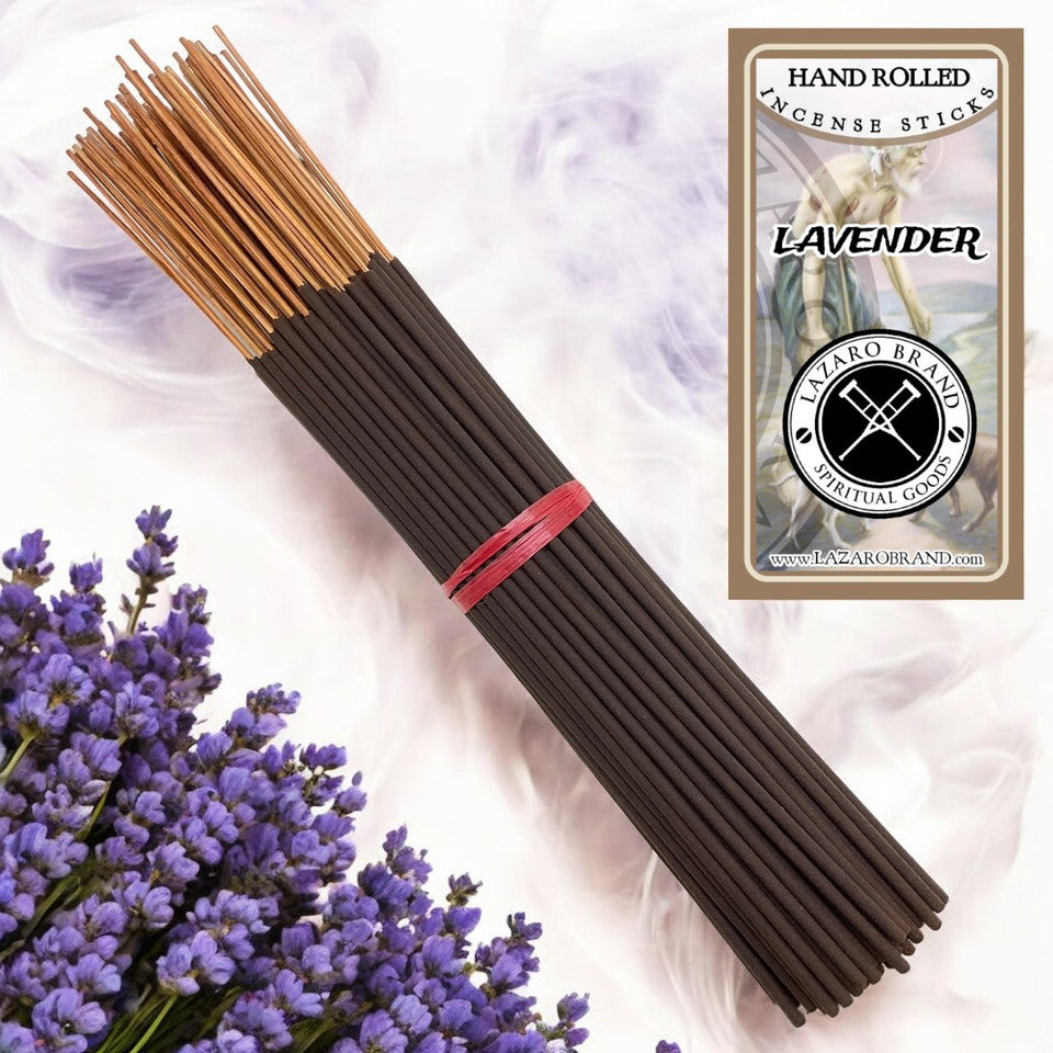 Lavender / Hand Rolled / Incense Sticks / 100 Pack / 11" / Reduce Stress & Relax Your Mind / Soothe Your Senses & Cultivate Inner Calm