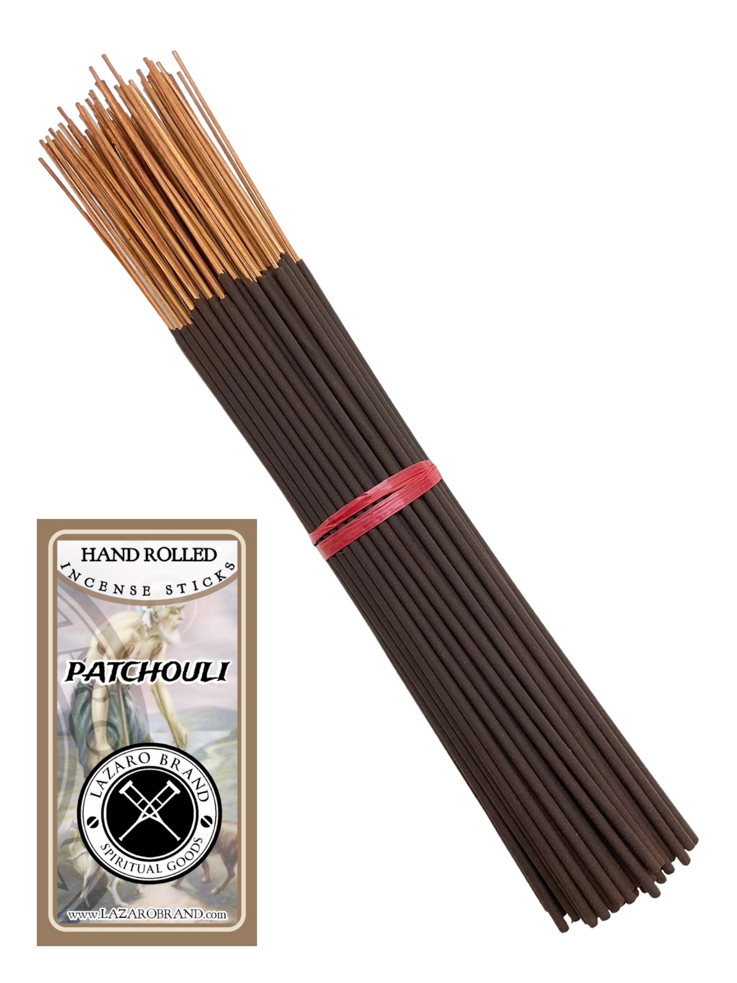 Patchouli / Hand Rolled / Incense Sticks / 100 Pack / 11" / Stress Release & Balance / Calm Your Mind & Restore Inner Peace