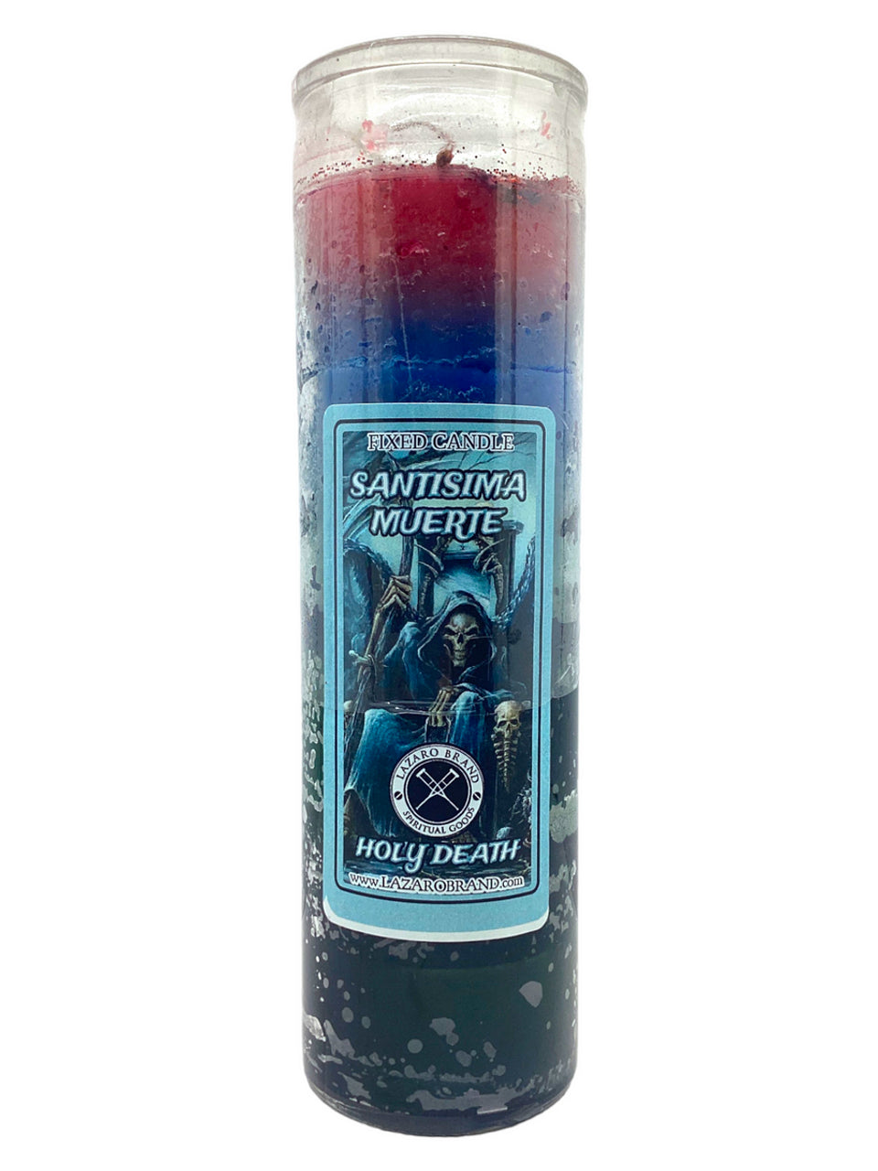 Holy Death Santisima Muerte Dressed & Blessed 7 Day Prayer Candle / Protection, Positive Changes, Open Road
