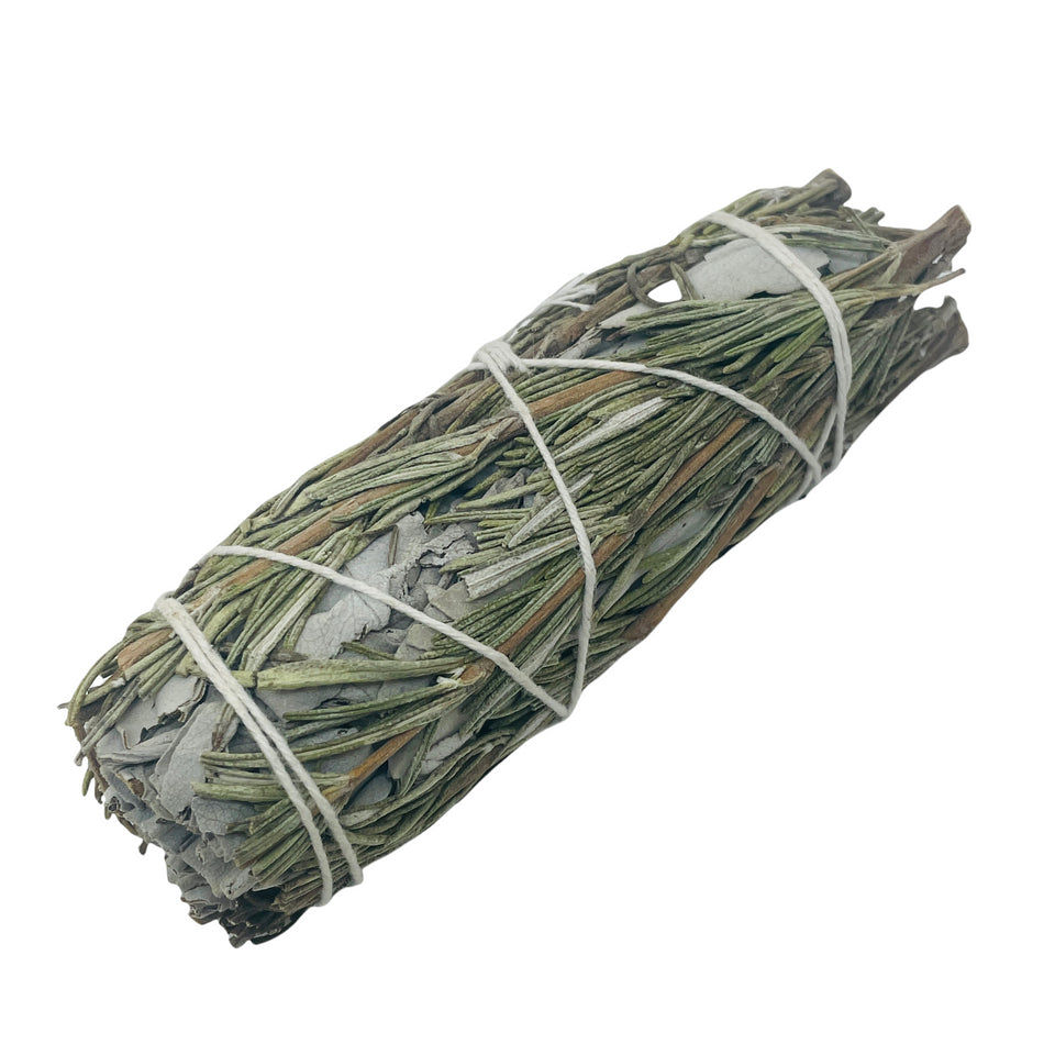 Rosemary White Sage / Smudge Bundle / 4" / Cleansing & Purification