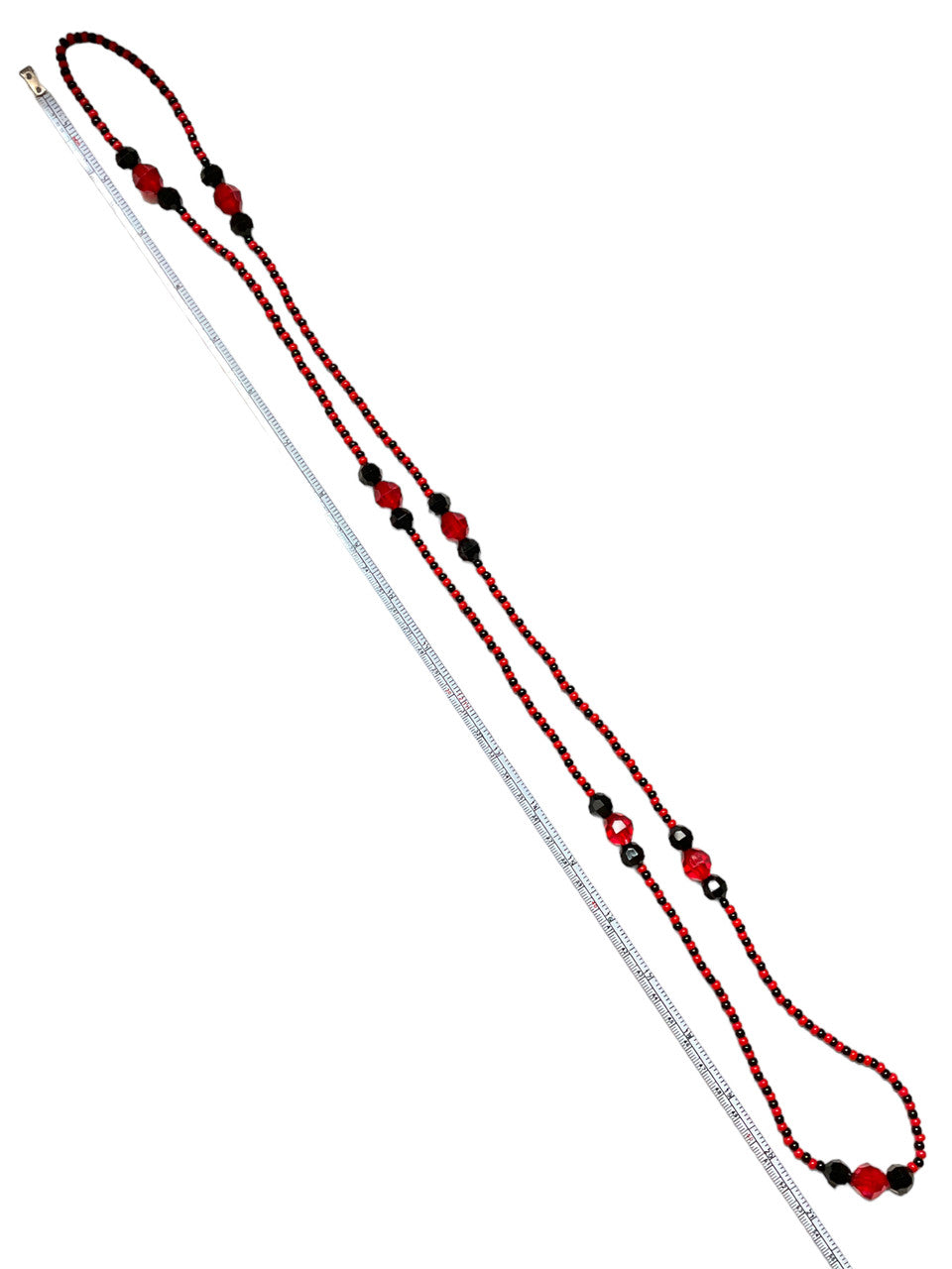 Orisha Eleggua Guardian Of The Crossroads & Destiny Fancy Eleke Bead 40" Spiritual Necklace For Protection, Guidance, Road Opening, ETC.