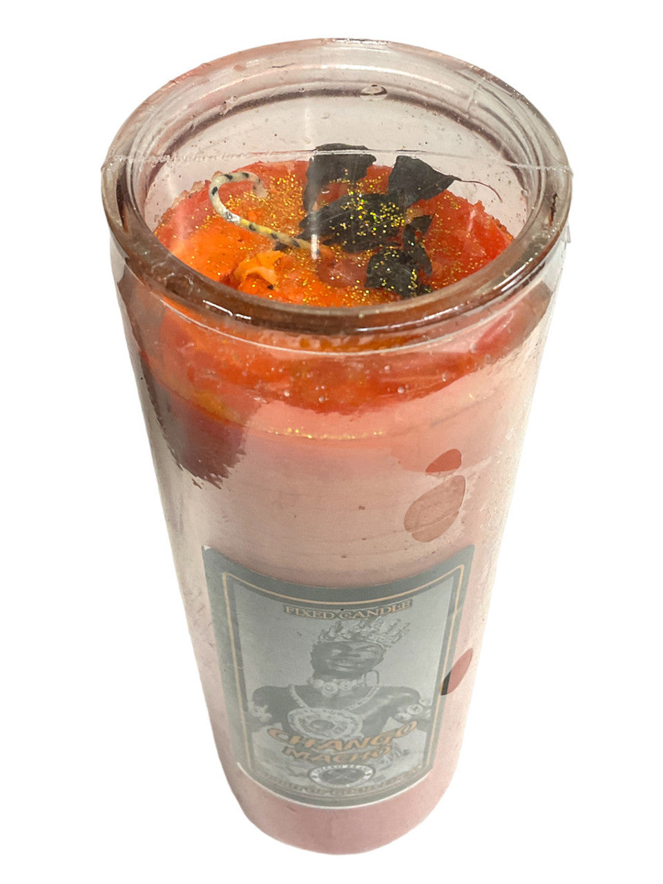 Chango Macho Warrior Spirit Of Good Luck God Of Thunder & Lightning Dressed & Blessed 7 Day Prayer Candle / Good Luck, Financial Abundance, Masculine Power
