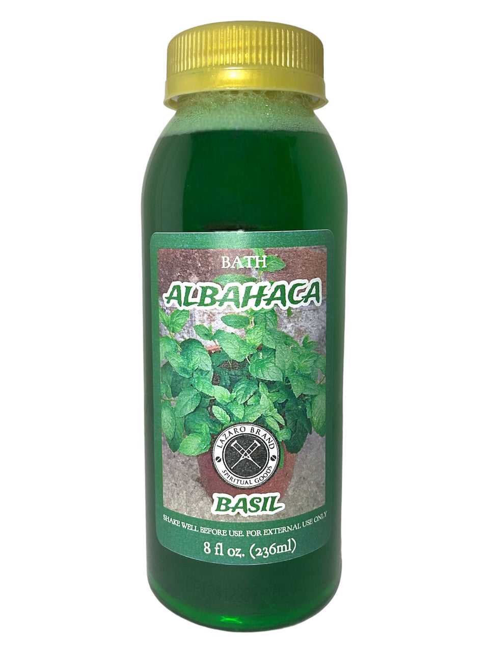 Basil Albahaca Spiritual Bath Liquid: Spiritual Protection (8oz)