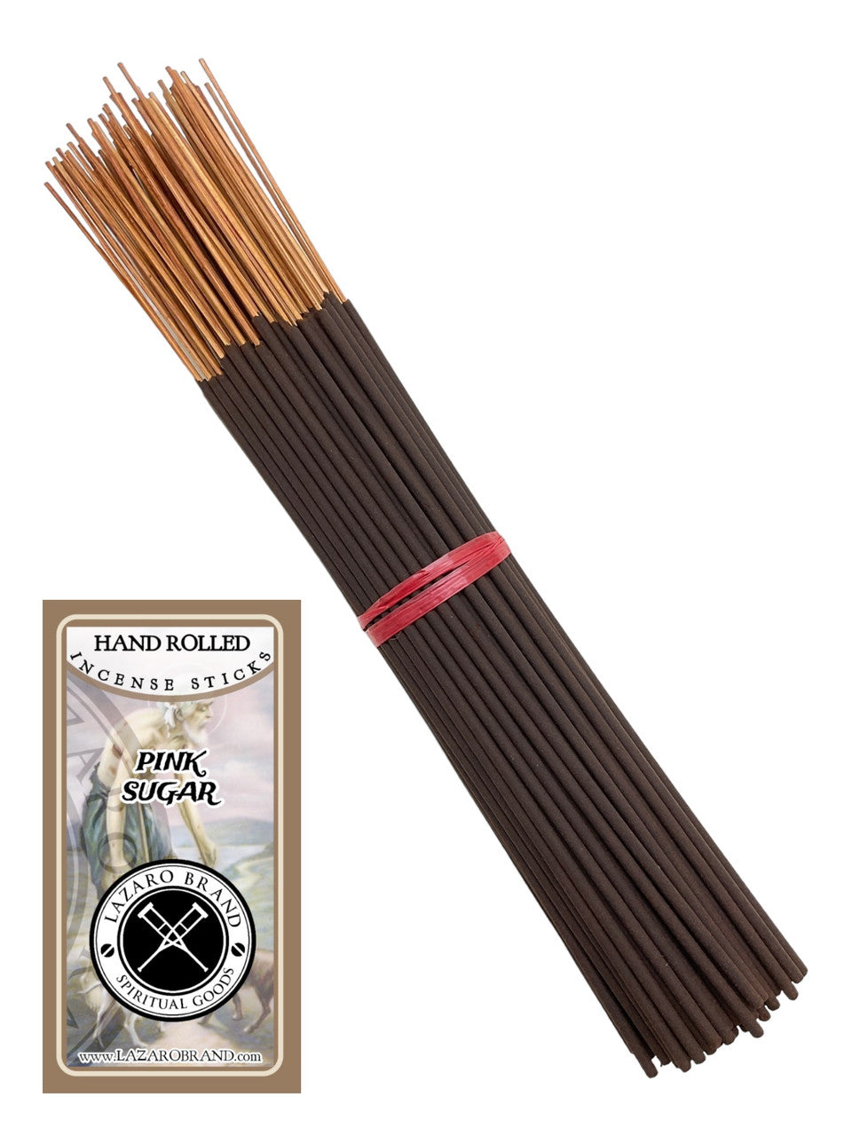 Pink Sugar / Hand Rolled / Incense Sticks / 100 Pack / 11" / Sweetness & Joy / Uplift Your Mood & Surround Yourself With Delight