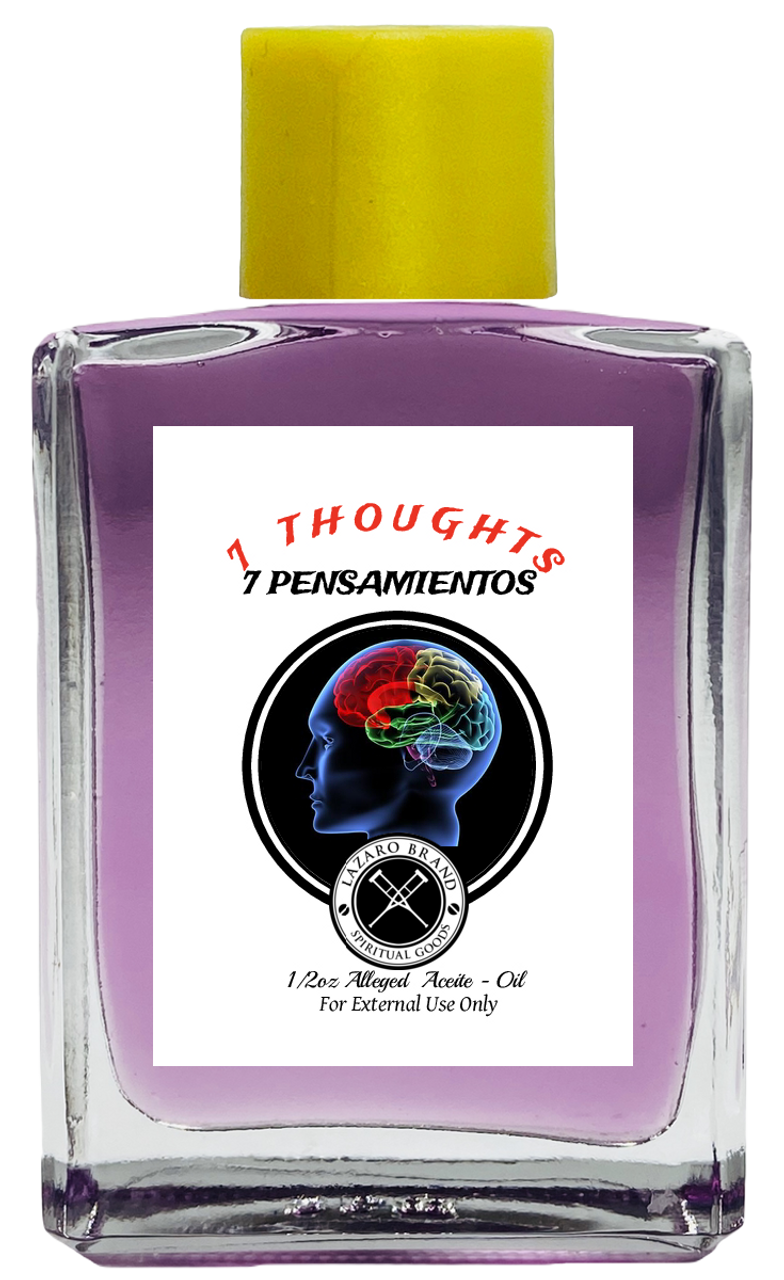 7 Thoughts 7 Pensamientos Spiritual Oil To Control, Dominate, Power, ETC. (PURPLE) 1/2 oz