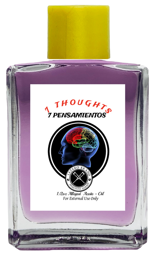 7 Thoughts 7 Pensamientos Spiritual Oil To Control, Dominate, Power, ETC. (PURPLE) 1/2 oz