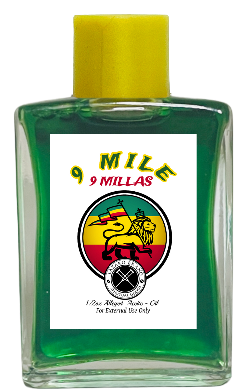9 Miles 9 Millas Spiritual Oil (GREEN) 1/2 oz