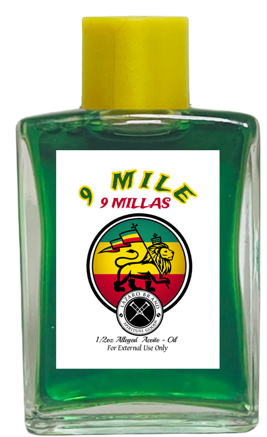 9 Miles 9 Millas Spiritual Oil (GREEN) 1/2 oz