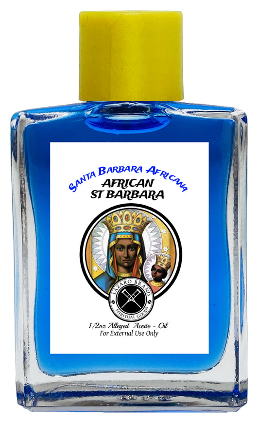 African Saint Barbara Santa Barbara Africana Spiritual Oil To Conquer Your Enemies, Domination, Power, ETC. (BLUE) 1/2 oz