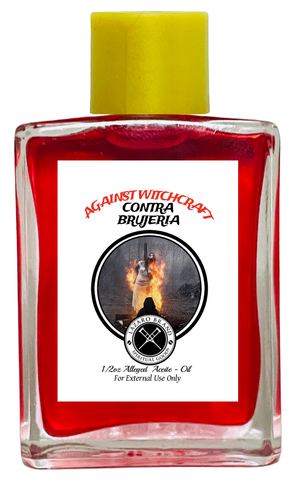 Against Witchcraft Contra Brujeria Spiritual Oil To Remove Curses, End Crossed Conditions, Remove Spells, Get Rid Of Unwanted Spirits, ETC. (RED) 1/2 oz