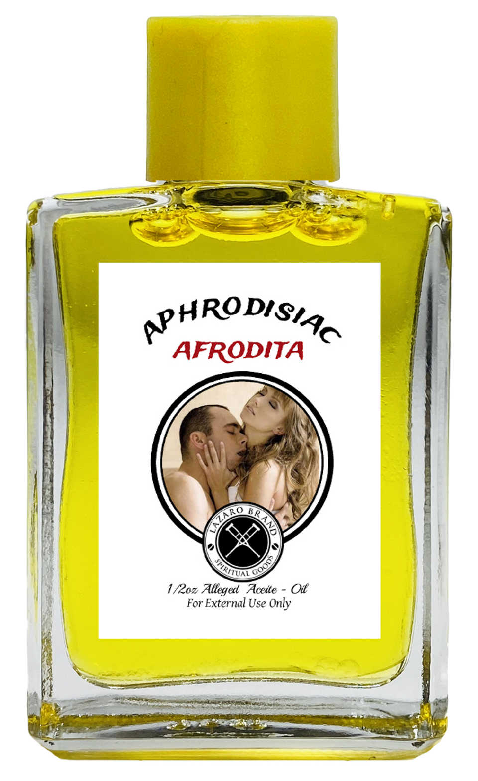 Aphrodisiac Afrodita Spiritual Oil For Desire, Lust, Sex, ETC. (YELLOW) 1/2 oz