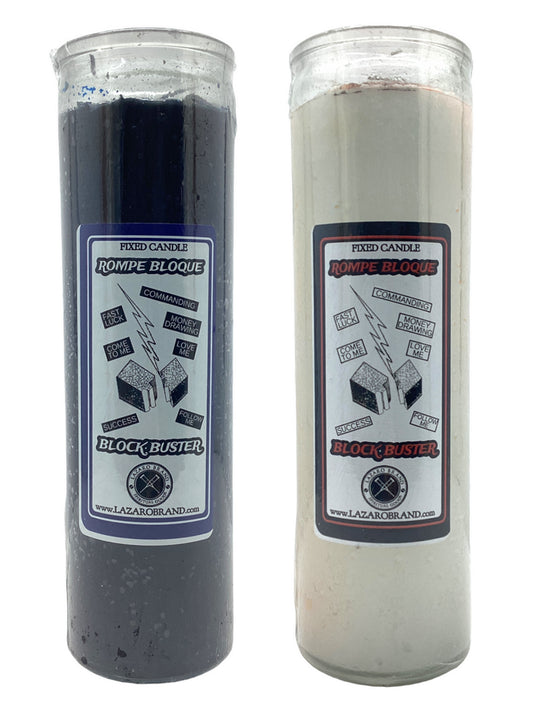 Blockbuster Black & Blockbuster White Dressed & Blessed 7 Day Prayer Candles / 2 Pack