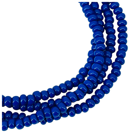 Blue Eleke Bead 32" Spiritual Necklace