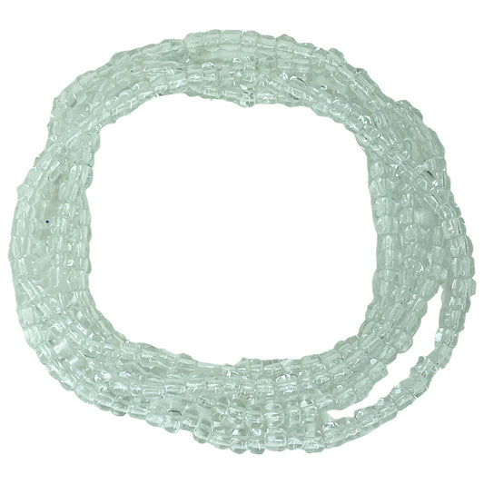 Clear Eleke Bead 32" Spiritual Necklace