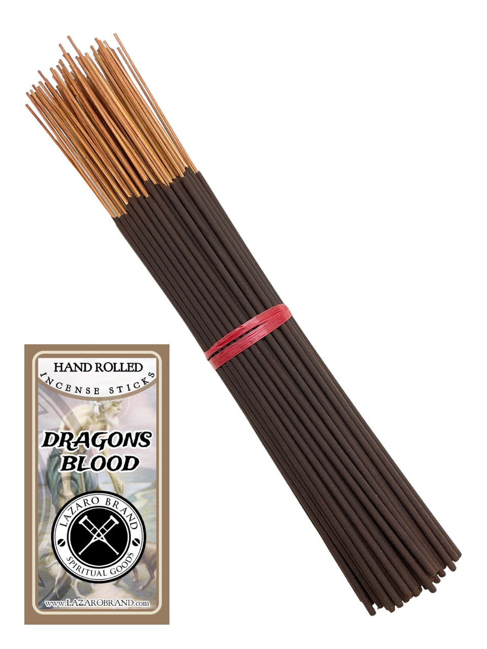 Dragon's Blood / Hand Rolled / Incense Sticks / 100 Pack / 11" / Protection & Power / Ward Off Negativity & Channel Strength