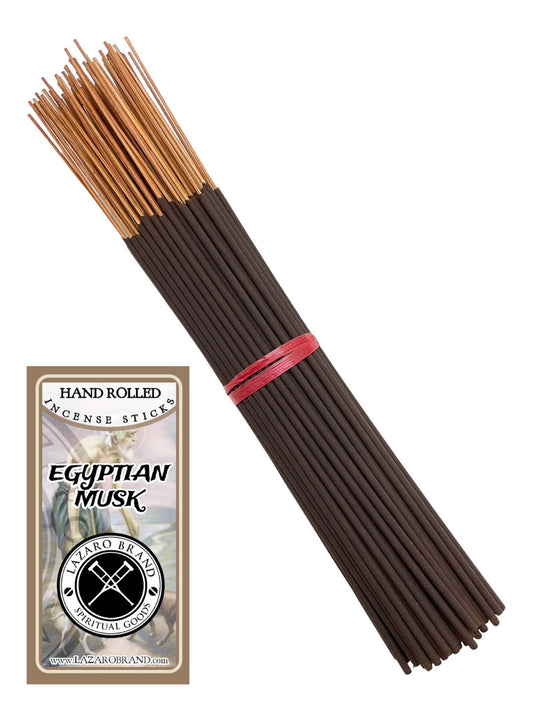 Egyptian Musk / Hand Rolled / Incense Sticks / 100 Pack / 11" / Elegance & Mystery / Invoke Sensuality & Embrace Ancient Wisdom