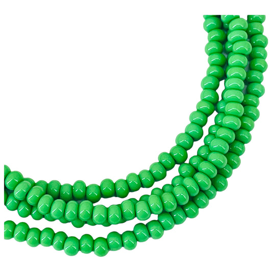 Green Eleke Bead 32" Spiritual Necklace