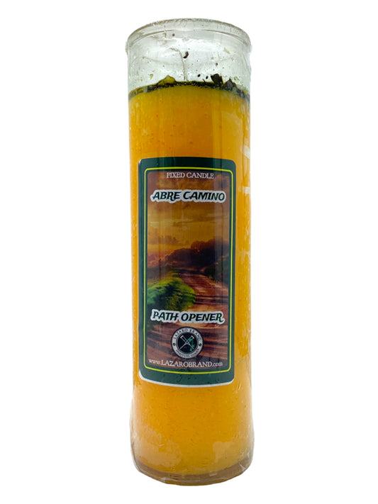 Abre Camino Path Opener Dressed & Blessed 7 Day Prayer Candle / Open Your Pathway To Success, Clear Away Obstacles, Good Luck