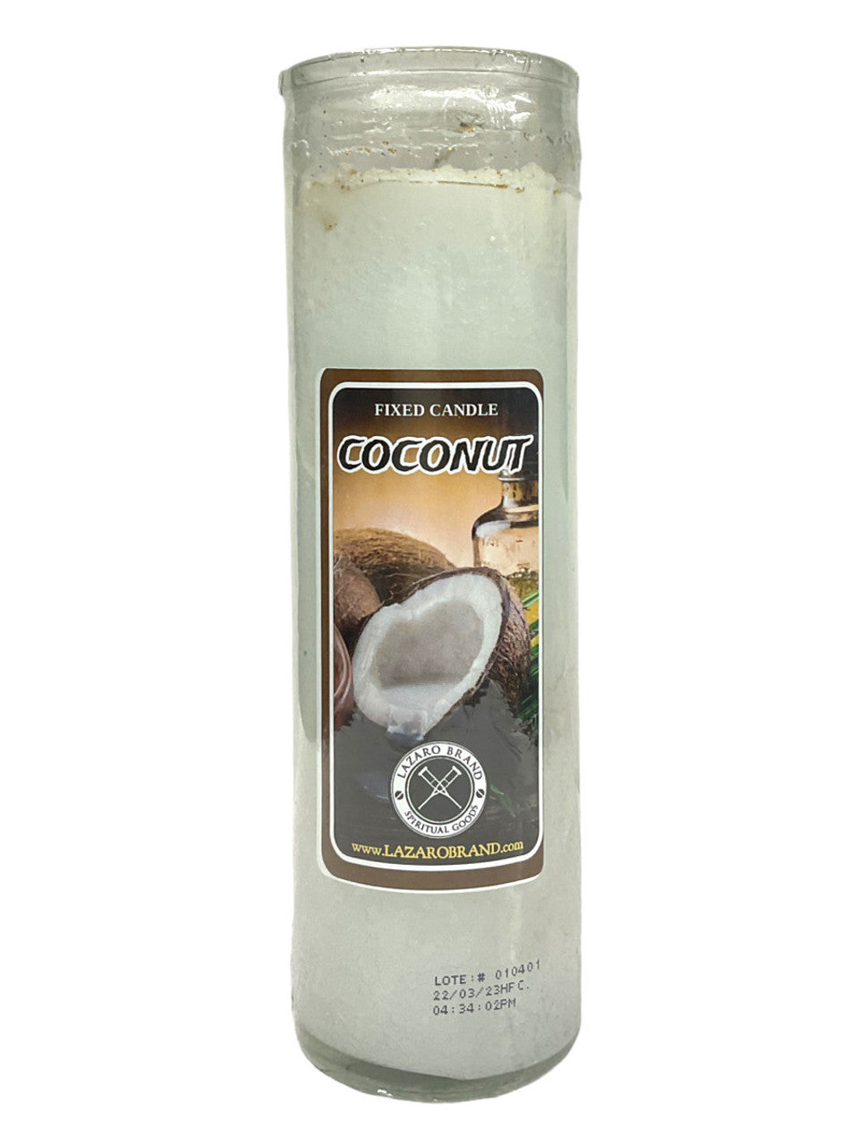 Coconut Coco Dressed & Blessed 7 Day Prayer Candle / Spiritual Cleansing, Remove Hex, Good Luck
