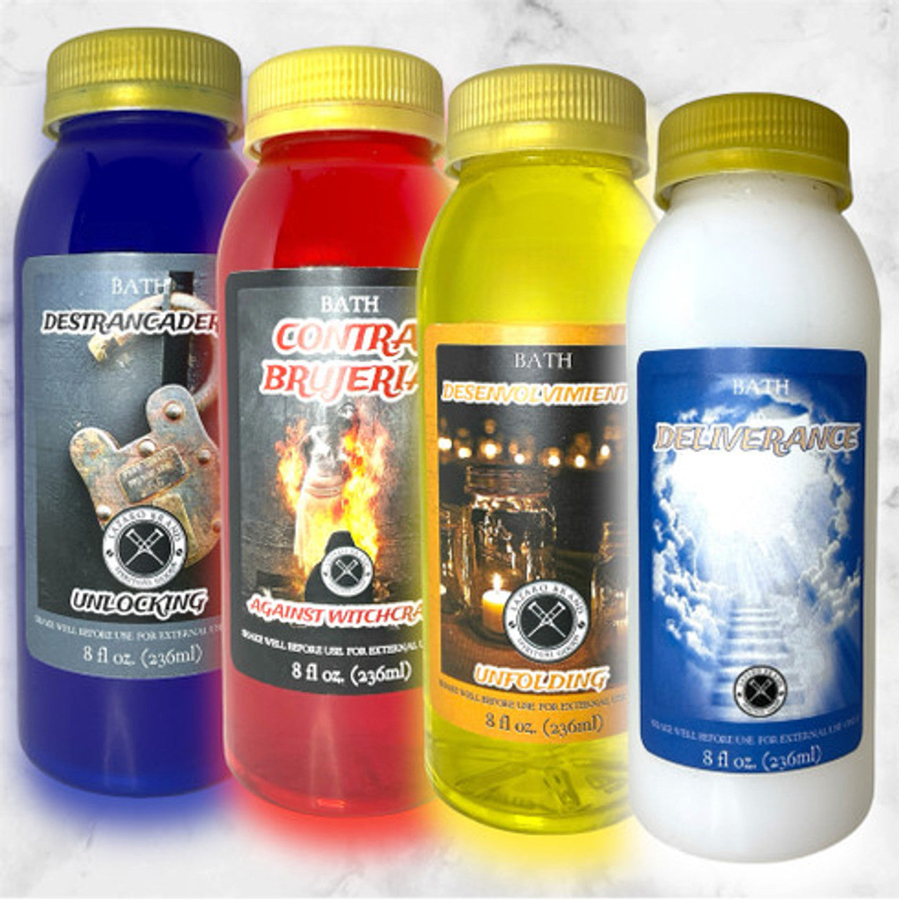 Cross of Caravaca Cruz de Caravaca Spiritual Bath Liquid: Divine Shield (8oz)