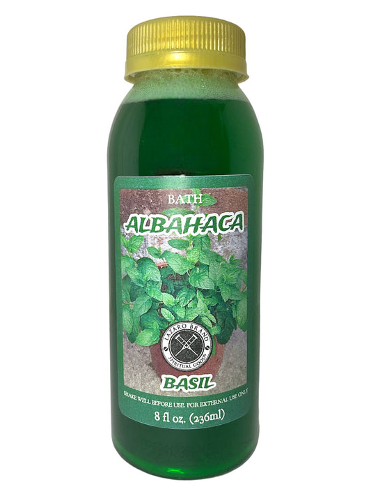 Basil Albahaca Spiritual Bath Liquid: Spiritual Protection (8oz)